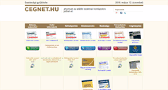 Desktop Screenshot of cegnet.hu